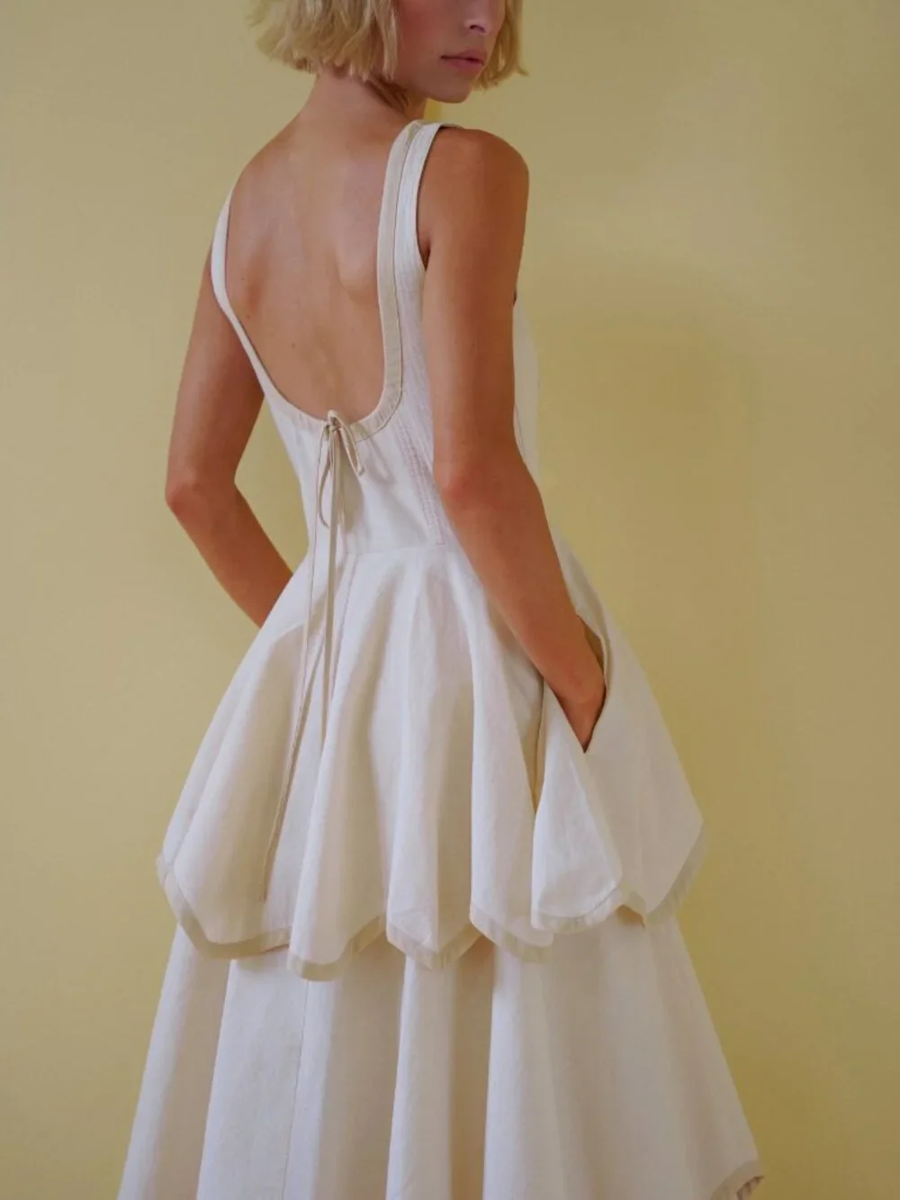 Alli Marye Millie dress in natural - Picture 3 of 8